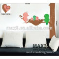 2014 promotional warm and sweet decorative vinyl wall clock sticker for household